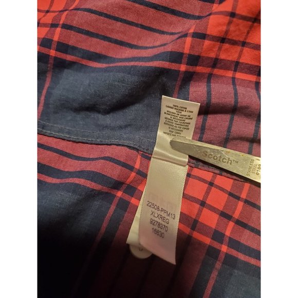 Bonobos lightweight LS cotton button down slim fit XL pink/blue plaid - Picture 9 of 10